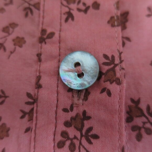 Hatch The Sienna Top Pink Floral Cotton Maternity Blouse Size L (3) - Picture 5 of 13